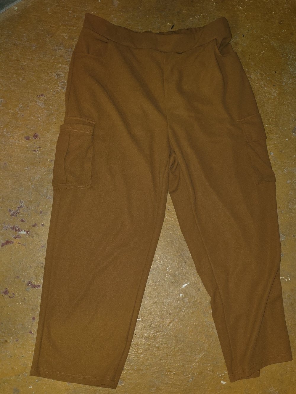 Men's Cargo Jogger Pants in Burnt Orange